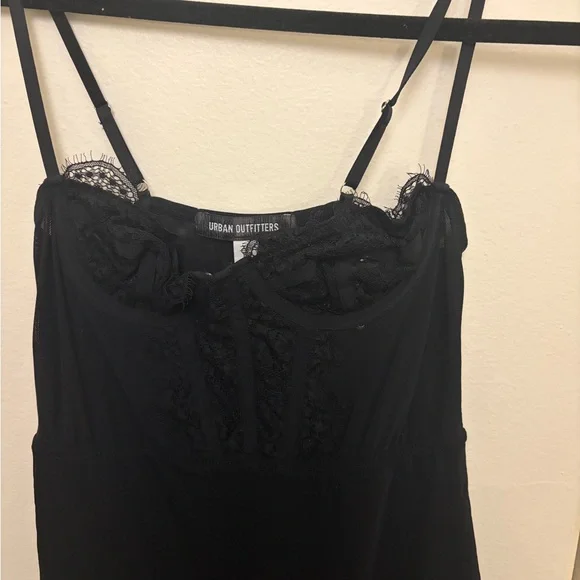 Urban Outfitters Black Lace Trim mini dress - Picture 2 of 3